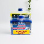 بسته دوتایی تمیزکننده عمیق ماشین ظرفشویی فینیش (Finish) – 2 × 250 ml، ضد چربی، ضد آهک، هایژنیک