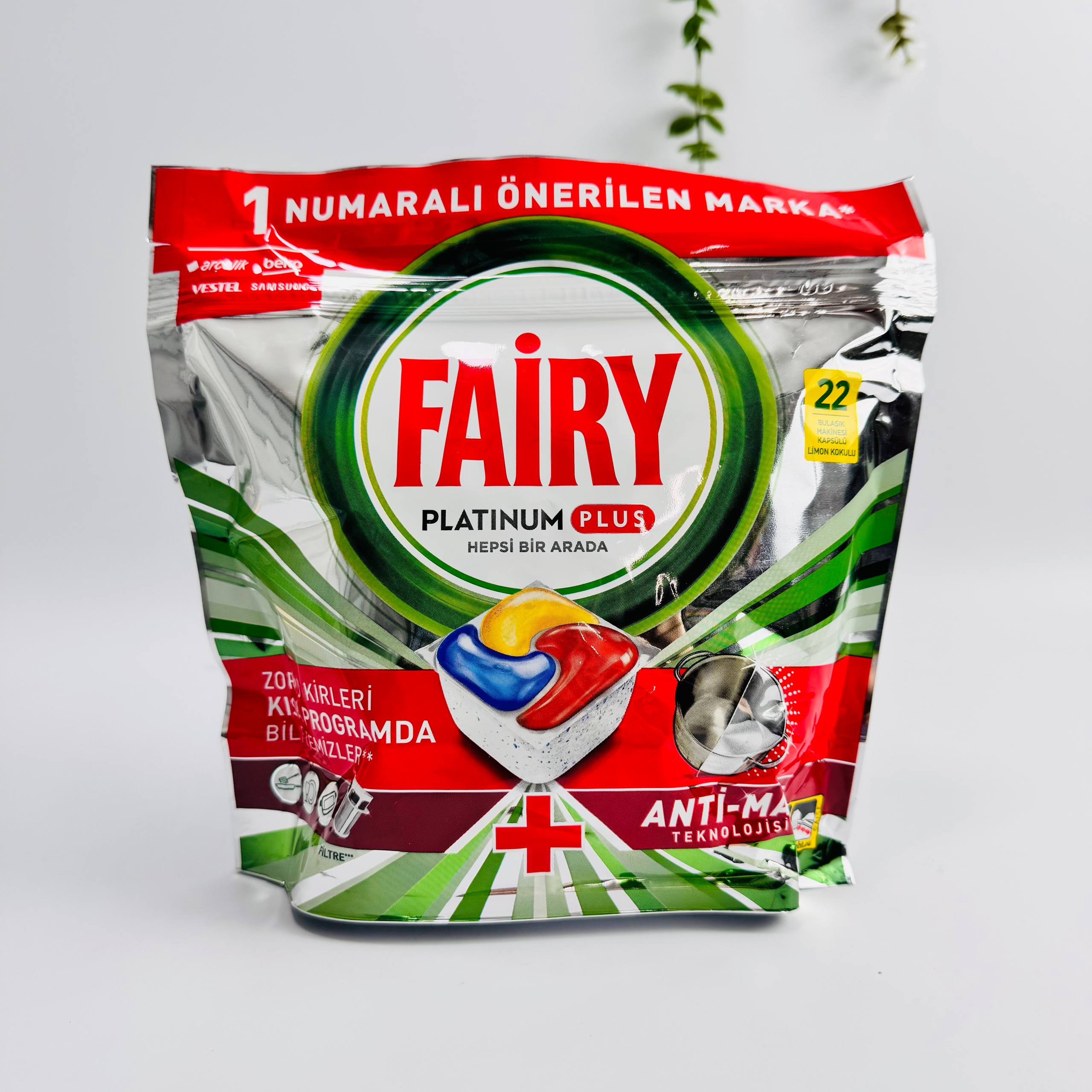 photo_1_2025-10-30_20-53-54 قرص ماشین ظرفشویی فیری مدل Platinum Plus بسته 22 عددی - Image 1