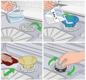 راهنمای گام به گام شارژ نمک ماشین ظرفشویی پاک ظرف مراحل شارژ نمک